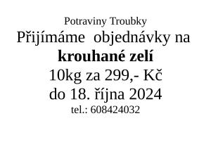 Nabídka krouhaného zelí